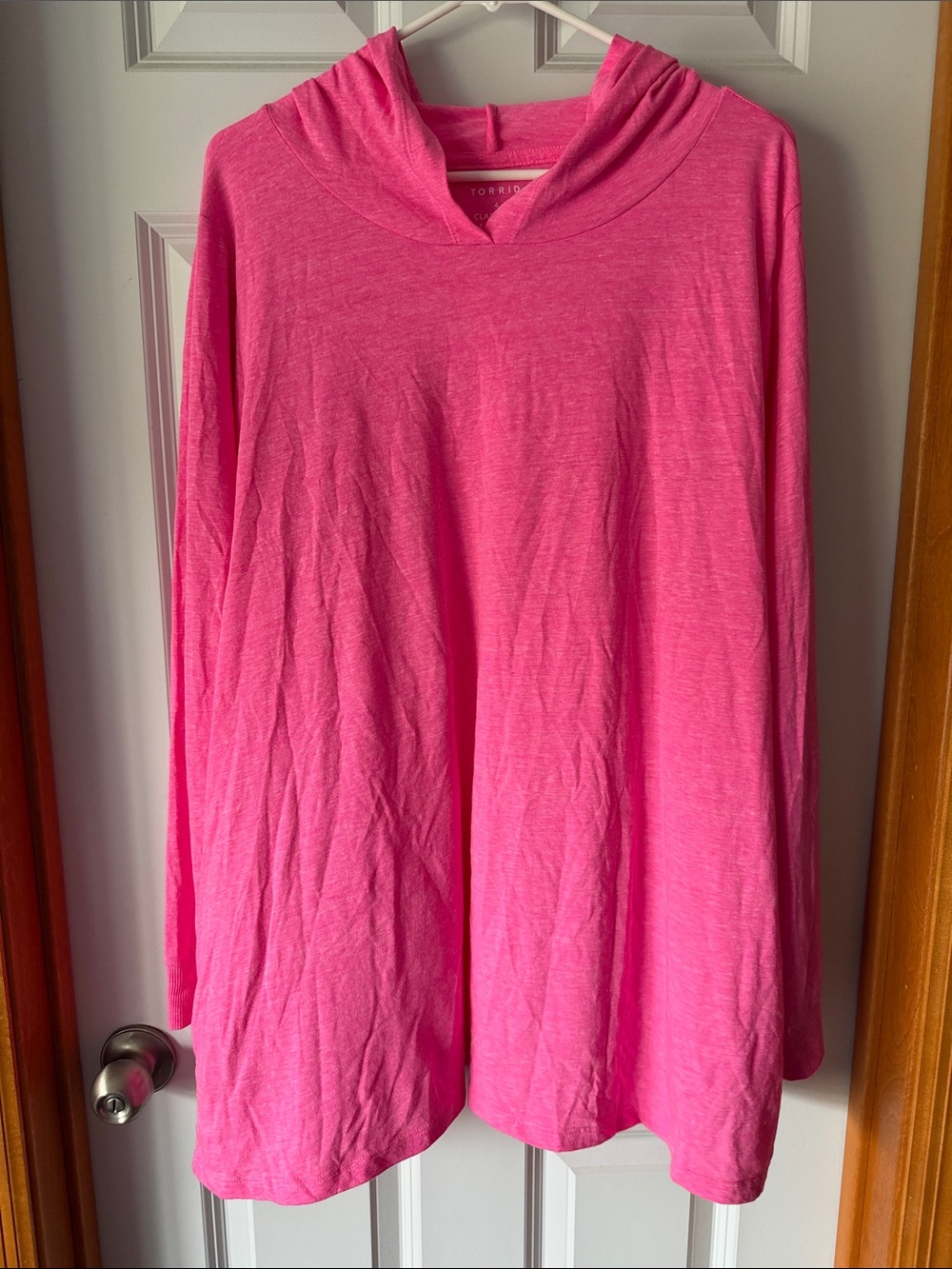 torrid 4x Hot Pink Lightweight Hooded Pullover
